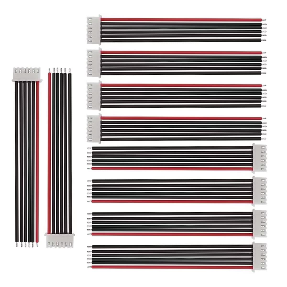 Fly RC 10pcs 5S 18.5v Balance Charger Silicone Wire Extension Lead JST-XH Connector Adapter Plug Wire Leads Cable