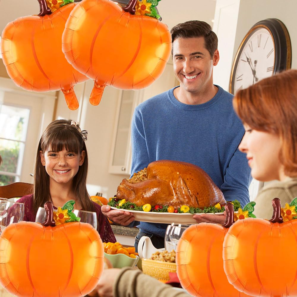 Hadckja Pumpkin Balloon Thanksgiving Balloons Pumpkin Balloons For Fall Harvest Thanksgiving-Themed Party Birthday Party Supplie