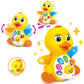 Yiosion Musical Flapping Yellow Duck Interactive Action Educational Learning Walking Light Up Dancing Toy For 1 Year Old Baby Toddler Infant