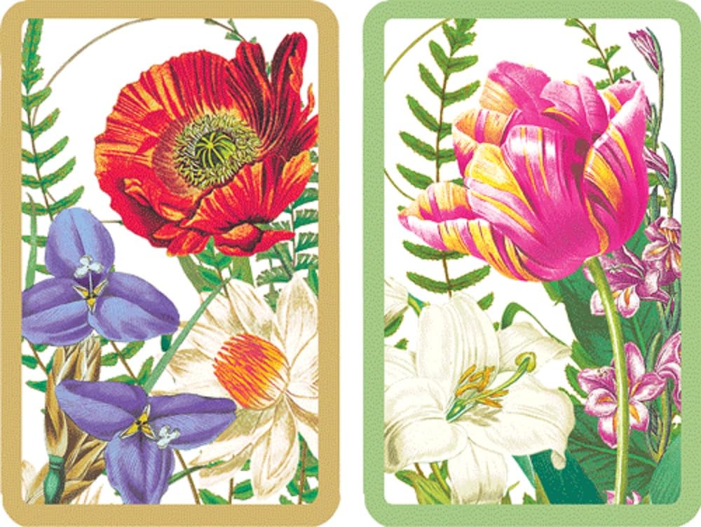 Caspari Large Print Playing Cards, La Dolce Vita - 2 Decks (PC153J)