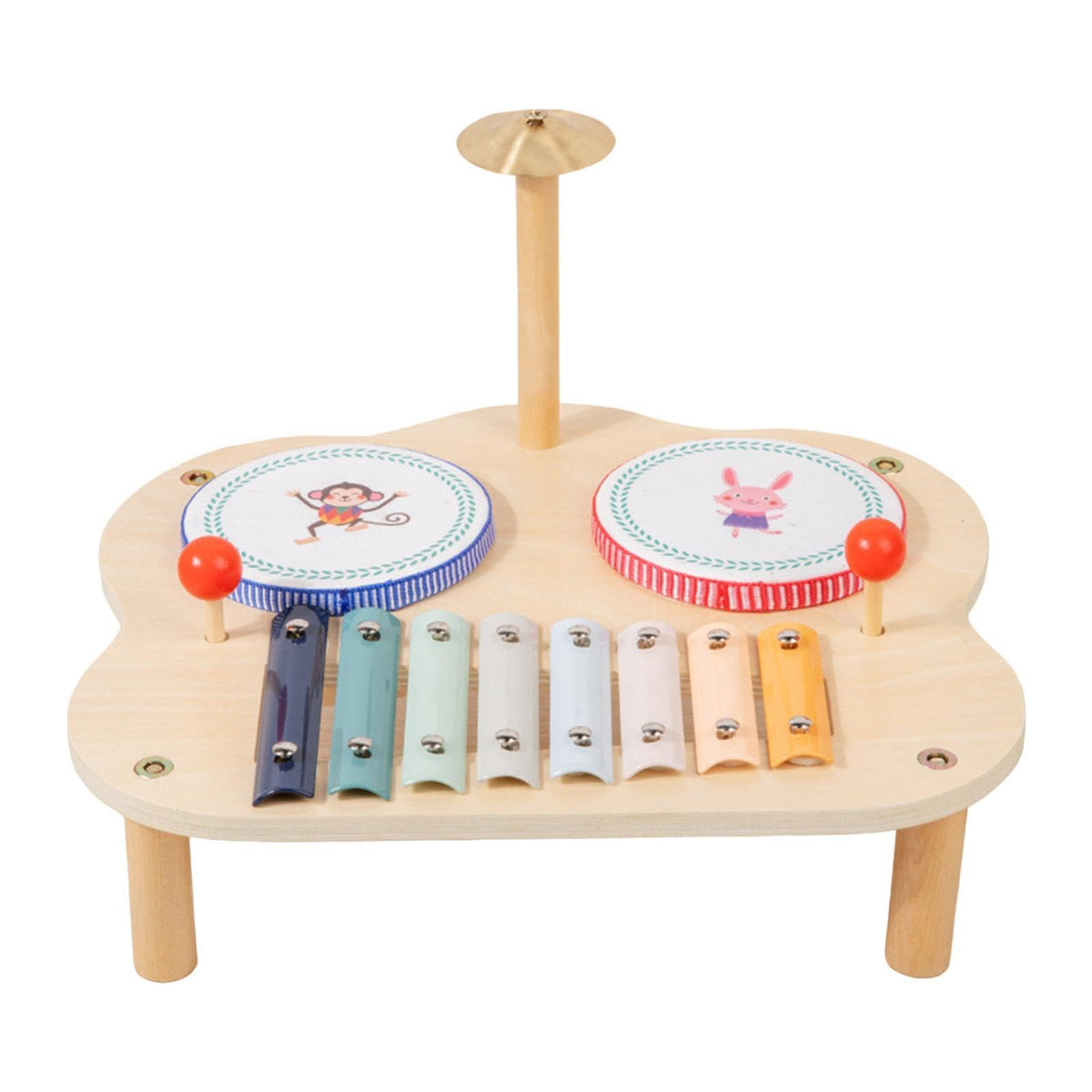 Ujeavette Wooden Musical Toy Wood Wooden Percussion Instrument For Toddlers Gifts Baby