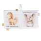 Ali+Oli Baby Cloth Book - Soft Sensory Crinkle Toy for Infants 0-12 Months - BPA Free Silicone - Colorful Farm Animals