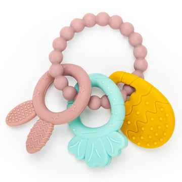 Easter Silicone Teething Toys, 3 Months+, Infant Baby Easter Basket Stuffers For Babies, Baby'S Easter Egg Rabbit Carrot Teether