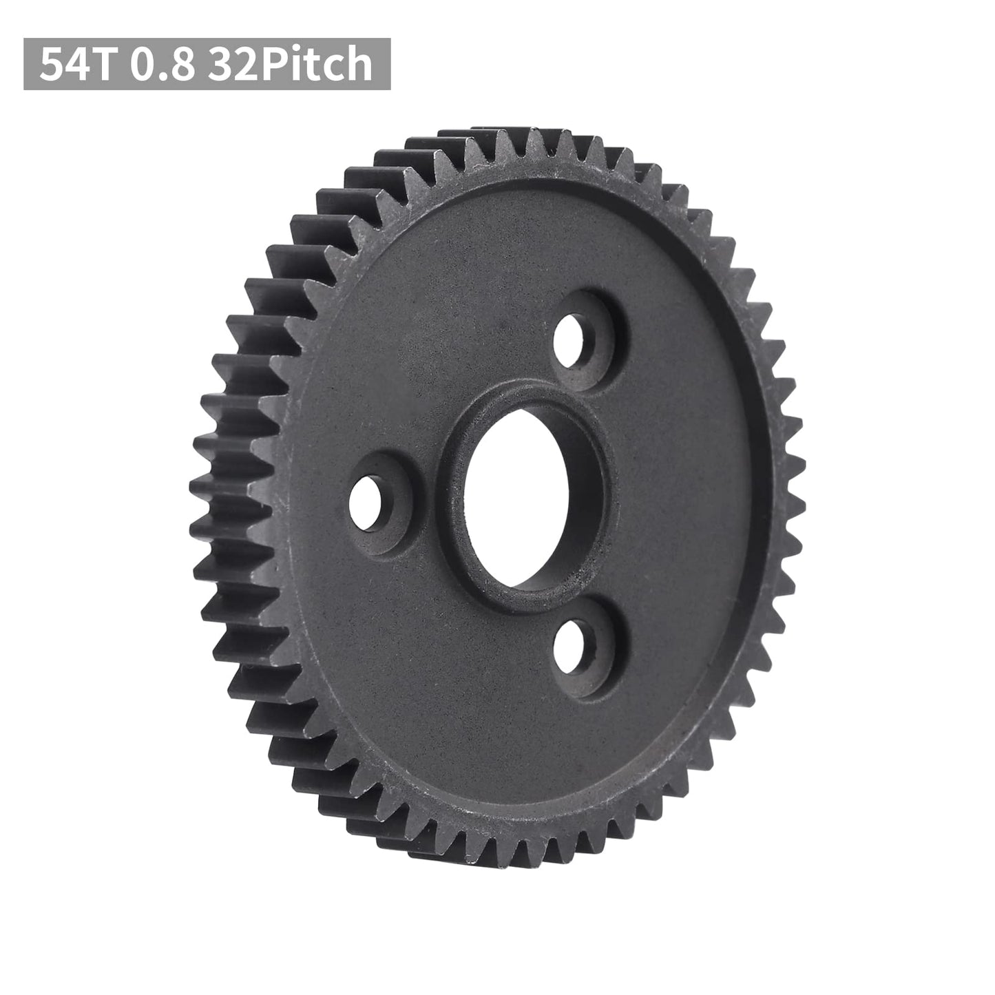AllinRC 54T 0.8 32 Pitch Metal Steel 3956 Spur Gear with 15T 17T 19T Pinions Gear Sets Motor Gears for 1/10 Traxxas Slash 4x4 4W