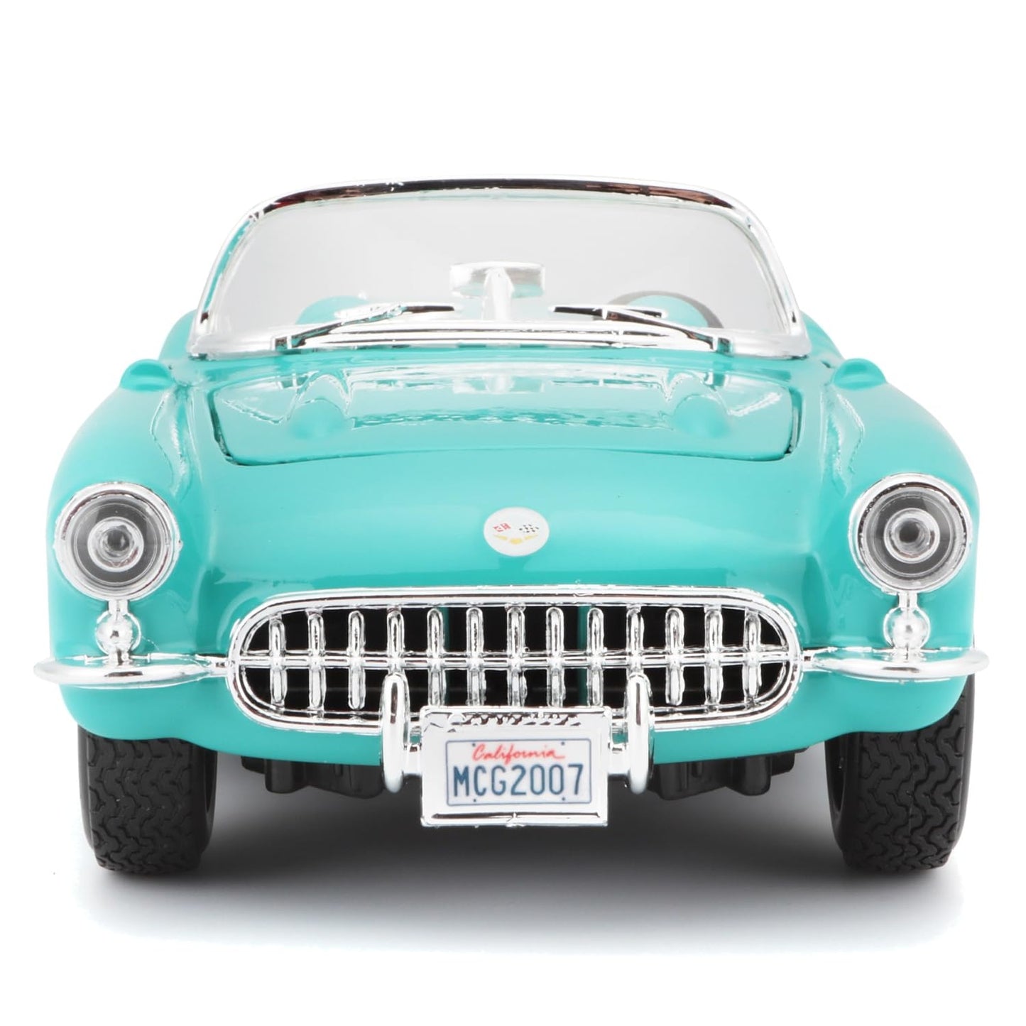 1957 Chevrolet Corvette Convertible Turquoise 1/24 Diecast Model Car by Maisto