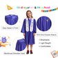 Newrara Kindergarten Graduation Cap And Gown Stole Package For Kids (Purple, 27)