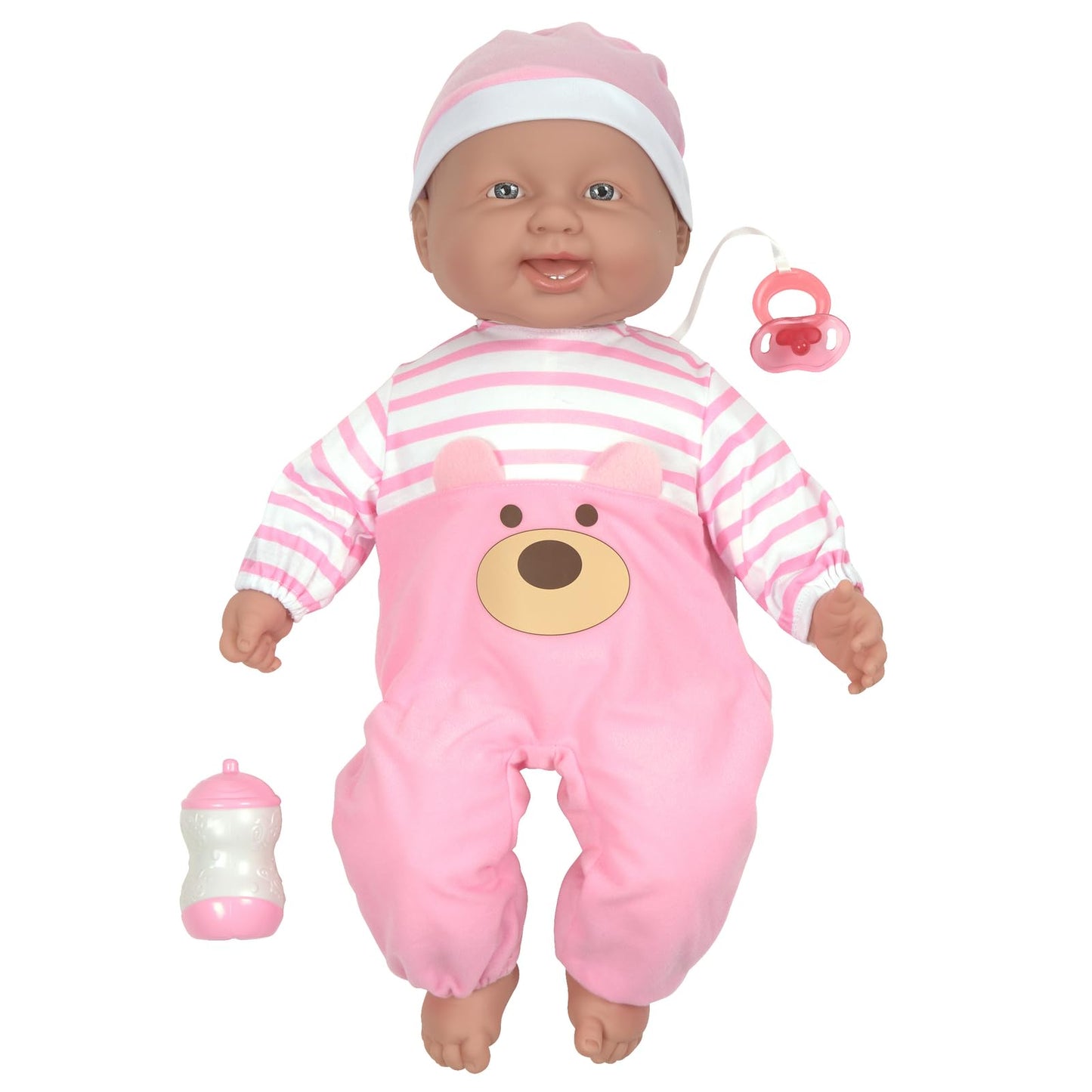JC Toys Lots to Cuddle Babies 20-Inch Pink Soft Body Baby Doll and Accessories Designed by Berenguer, Pink - caucasian