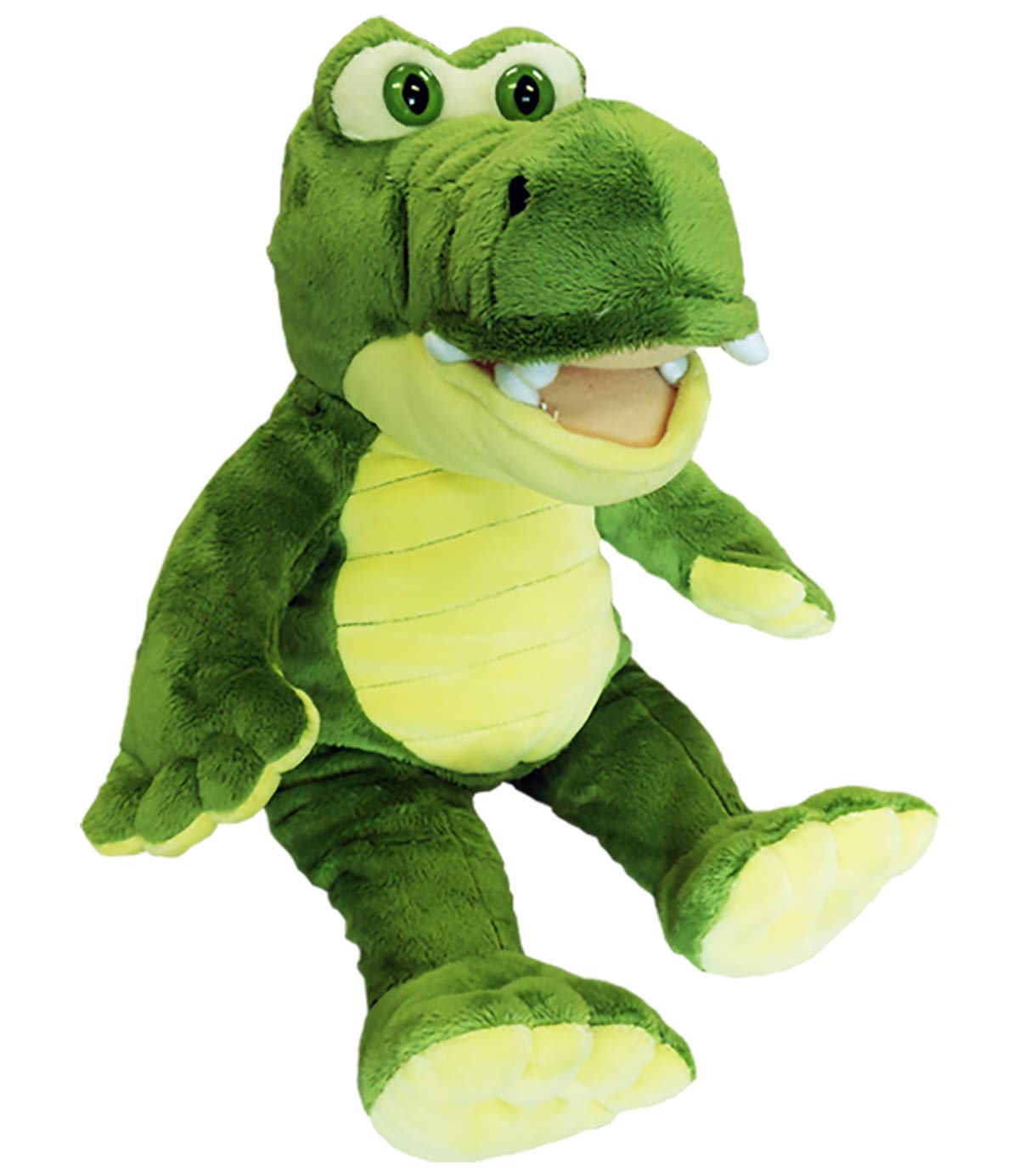Cuddly Soft 16 Inch Stuffed Yellow & Green Gator - We Stuff 'Em...You Love 'Em!
