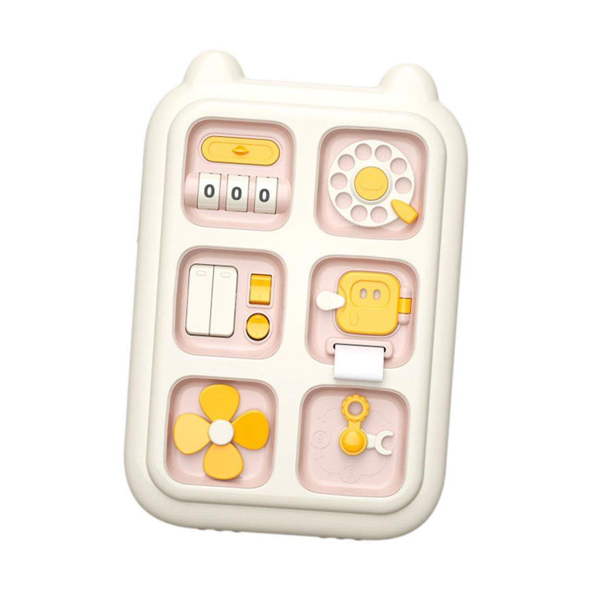 BNF Toddlers Busy Board Brain Development Handicraft Toy Activity Board for Kids PinkBaby | Toys for Baby | Developmental Baby T