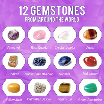 Liberty Imports 12-Pack Gem Digging Kit For Kids - Exciting Gemstone Mining Adventure - Educational Stem Crystal And Mineral Exc