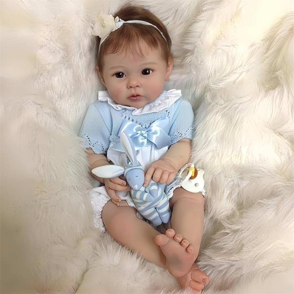 Maihao 20-Inch Reborn Baby Dolls Girl Lifelike Baby Dolls Realistic Reborn Doll Girl Soft Body Open Eyes Newborn Real Life Baby