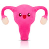 Mumufy Uterus Plush Toy - 11.8 Inch Pink Stuffed Toy for Women, Health Gift, Fertility Party Decor