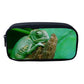3d Chameleon Pencil Bags for Kids Canvas Pen Case Zipper Soft Stationery Pouch Makeup Cosmetic Bag