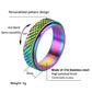 Fekang Anxiety Rings Fidget Rings For Women Stress Relief Spinner Rings For Anxiety Stress Rings 4Pcs 6Mm Titanium Steel Rings S