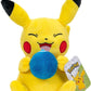 Pokemon Pikachu Plush Toy with Oran Berry 20 cm - Black Polyester Model JAZPKW2699