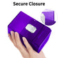 Sooez Deck Card Box for MTG with Dice Storage, 100+ Deck Case Boulder, Perfect Deck Holder for MTG Commander, Purple