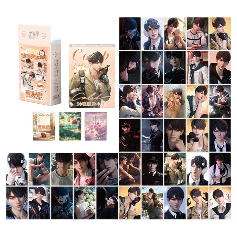 Love And Deepspace Lian Yu Shen Kong Sylus Qin Che Lomo Cards Anime Game Card Cosplay 57X86Mm Card Merch 50Pcs (Caleb)