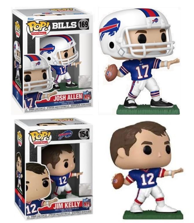 Funko Josh Allen/Jim Kelly (Buffalo Bills) Nfl Pop! Combo (2)