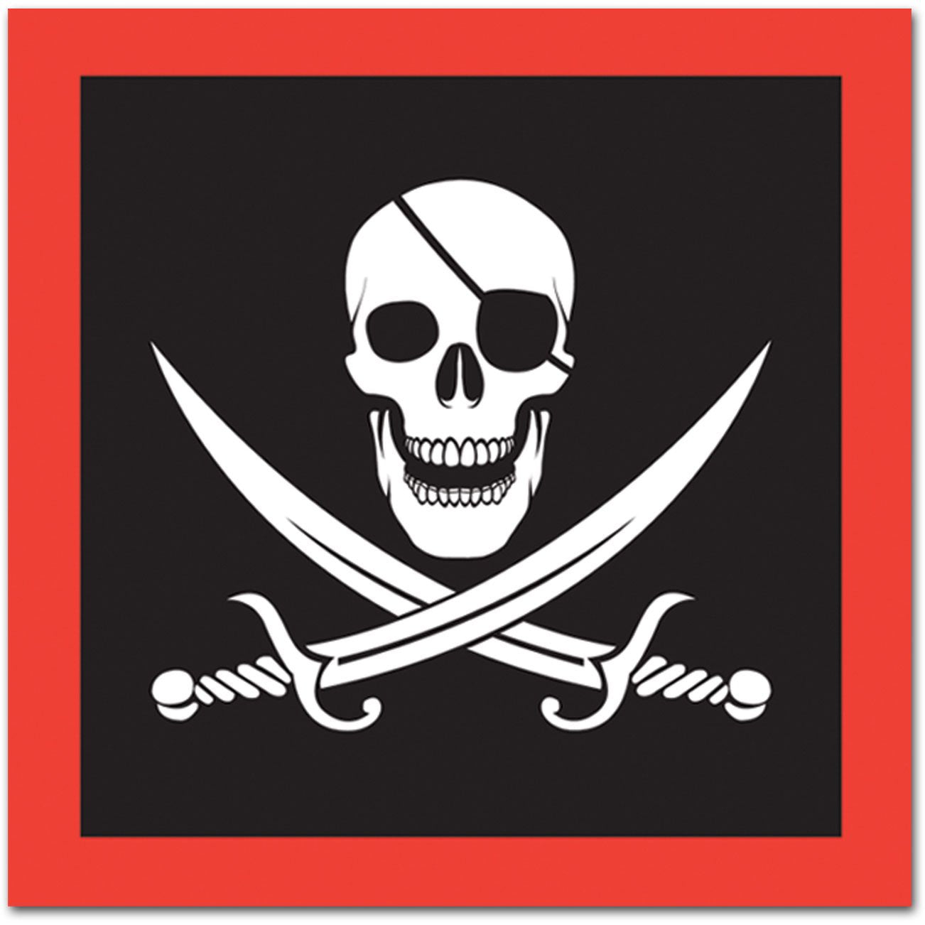 Pirate Lunch Napkins 16ct