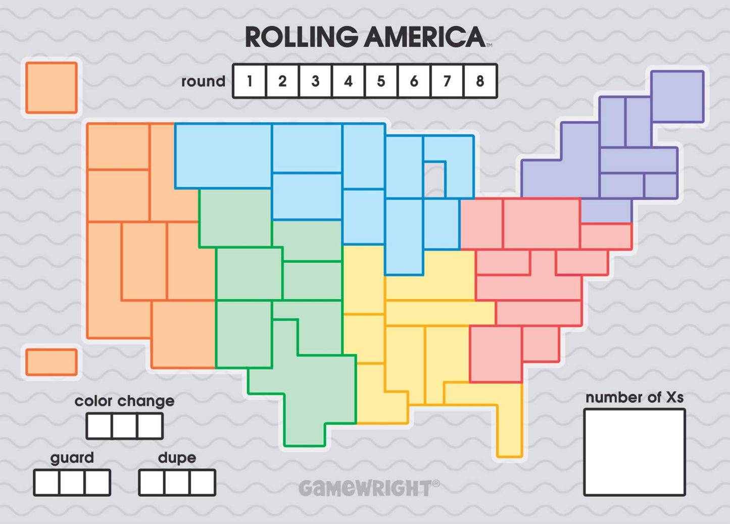 Gamewright Rolling America, The Star Spangled Dice Action Game Multi-Colored, 5',96 Months To 192 Months