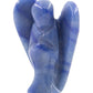 Ouubuuy Blue Aventurine Crystal Angel Figurines Statues Natural Gemstone Carved Pocket Guardian Angel 1.5 inch for Healing Reiki