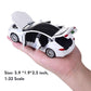 MiniToy Toy Car Model S Alloy Model Cars Pull Back Vehicles 1/32 Scale Car Toys for Toddlers Kids(White)