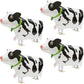 4D Cartoon Cow Balloon Walking Livestock Farm Animals Decoration Cute Air Walker Western Cowboy Supplies, 4 Pcs Walk Cow Balloon