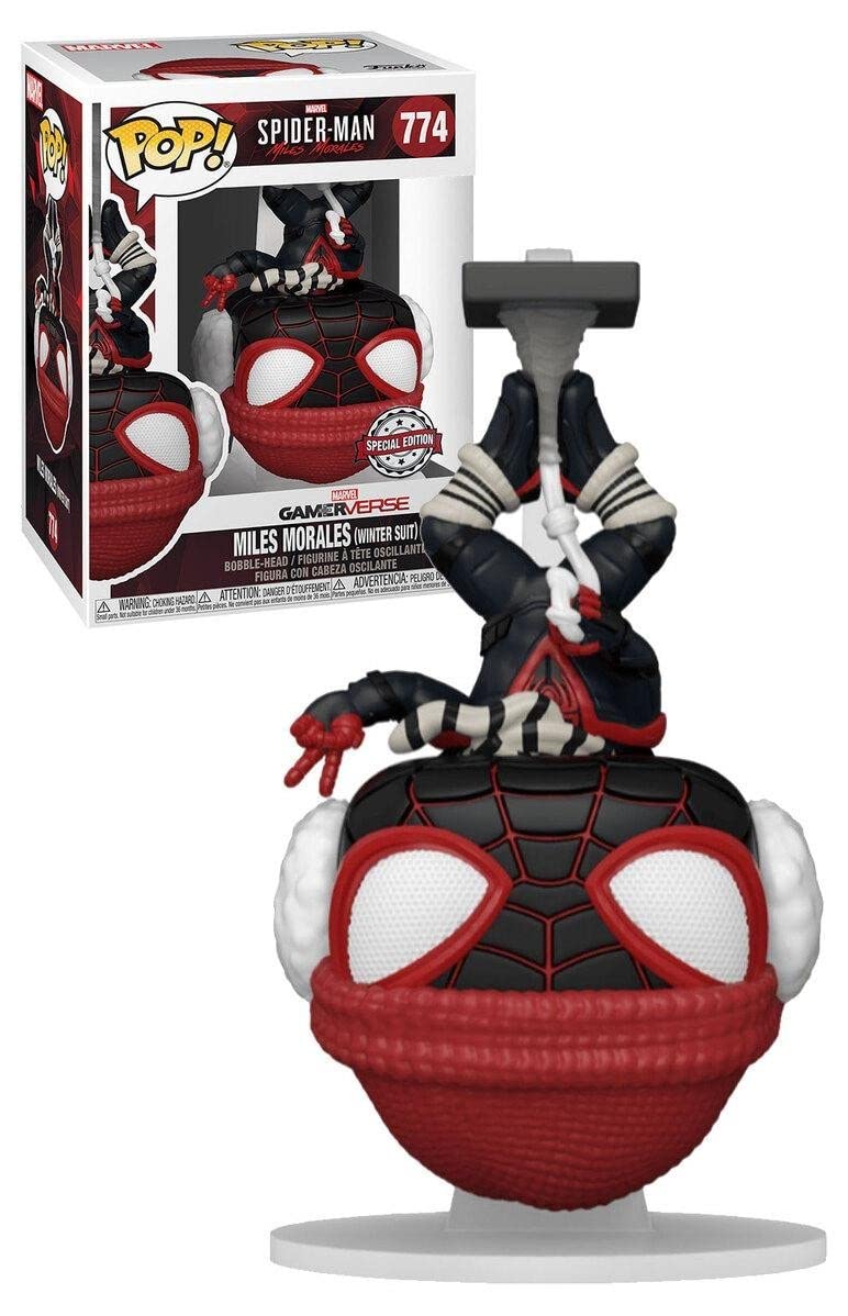 Funko Pop! Marvel Spider-Man Miles Morales (Winter Suit) Vinyl Bobble-Head - Hot Topic Exclusive, Model FUN54291