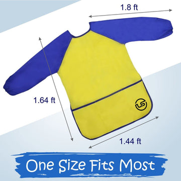 Ultimate Stationery Art Smock, Waterproof Kids Art Smock, Yellow Smock, Toddler Art Smock, Kids Smock And Toddler Smock