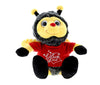 Dollibu I Love You Valentine Plush Sitting Honeybee - Cute Stuffed Animal With Red Shirt And Name Personalization Gift For Valentines Day, Birthday, Anniversary - 6.5 Inches