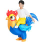 Jurosaica Chicken Costume Inflatable Costume Kids Blow Up Costumes Ride On Halloween Costume For 4-6 Years Old Girls And Boys