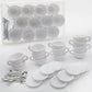 12 Sets Mini Coffee Cups Mini Dollhouse Cups Miniatures Tea Mups Food Kitchen Toys For Diy Decoration Craft Accessories (White)
