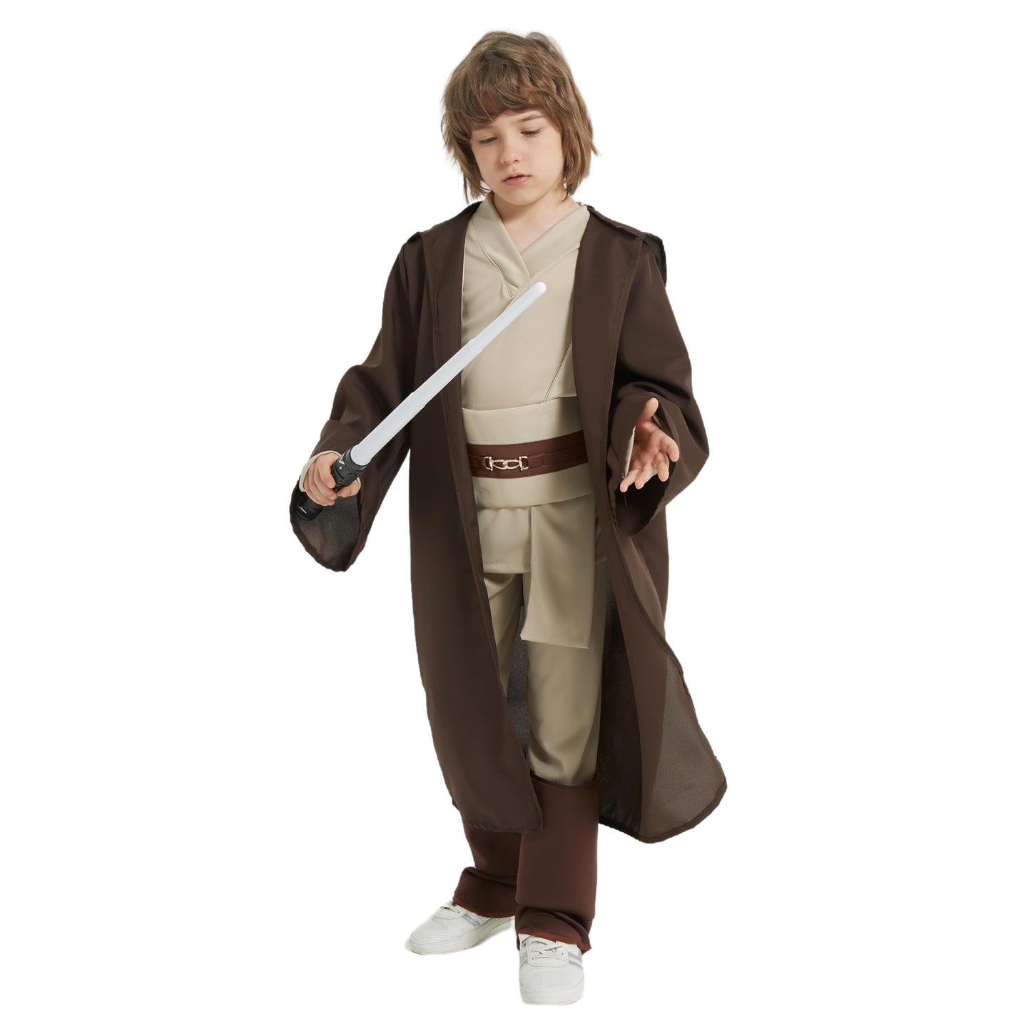 Beicnwod 5-Piece Set Kids Costume Classic Child'S Cosplay Outfit Halloween Costume Set For Boys Girls Hooded Robes Brown Version