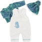 Reborn Baby Doll Clothes Baby Doll Clothing Outfit Accessories 3 Pices Sets for 17-20 Inches Newborn Boy & Girl - Blue