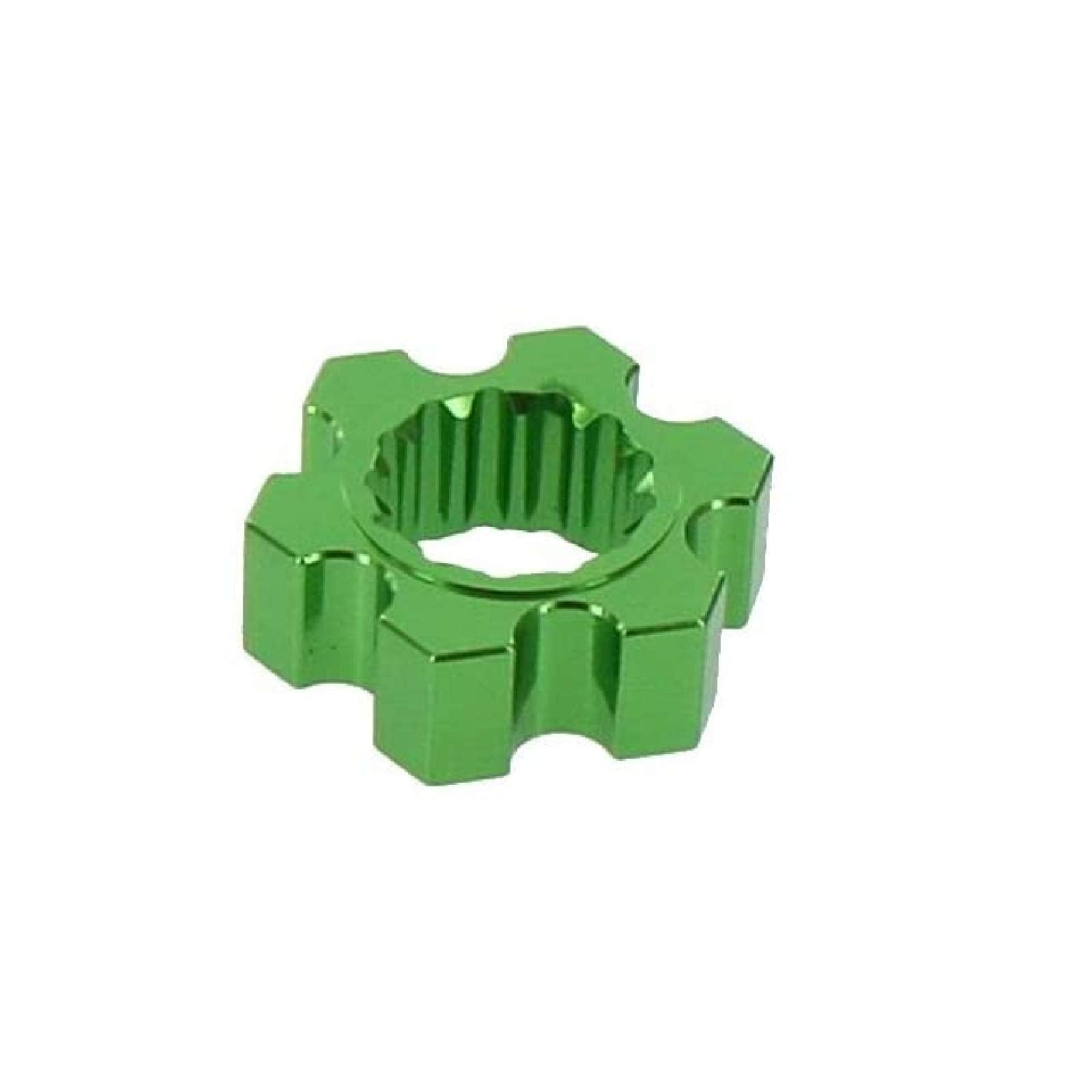 Alloy Hex Adaptor | Green | Replacement for X-Maxx Part 7756 by Atomik