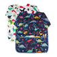 Bahaby Kids Art Smocks 2 Pack Dinosaur Painting Apron For Children Waterproof Artist Smock With Long Sleeve And 3 Pockets For Ag