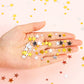 HESTYA 60g Star Confetti Glitter Star Table Confetti Metallic Foil Stars for Party Wedding Festival Decorations(Gold Silver 60g,
