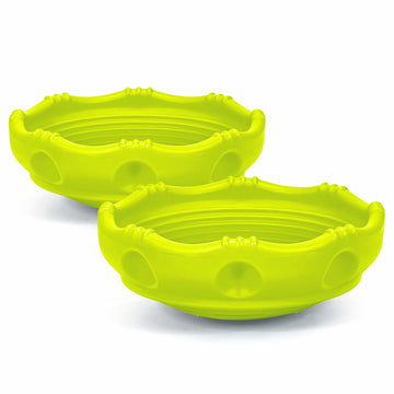 Simplay3 Two Sided Rock Around Wobble Disk And Climbing Dome For Toddlers And Kids - Rocking And Climbing - Indoor/Outdoor - Yel