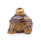 Ywg Stone Yellow Tiger Eye Healing Crystal Gemstone Carved Laughing Happy Buddha Feng Shui Figurines Wealth And Good Luck 1.5''