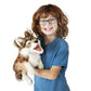 Folkmanis Gray Wolf Hand Puppet Gray/Black/White, 1 Ea