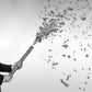 White Rose Petals Confetti Cannon 24 Inch by Blinkee