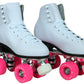 Epic Skates Classic White With Pink Wheels Roller Skates Classwhpnk09