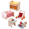 Haba Little Friends Children'S Nursery Room - Dollhouse Furniture For 4' Bendy Dolls