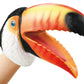 Gemini&Genius Toucan Hand Puppet For Kids Swimming Pool Beach Bathing Toys Soft Rubber Realistic Birds Puppets Action Figure Wil