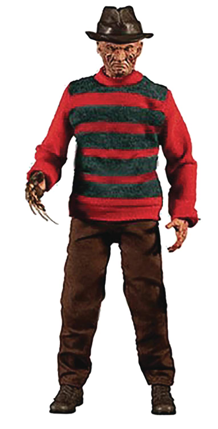 Mezco One:12 Collective Freddy Krueger Action Figure, Multicolor, One Size, Model SEP188716, Plastic