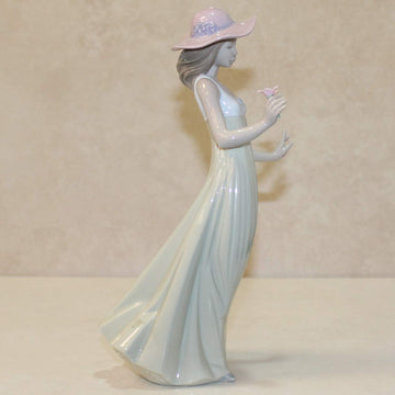 Lladro Nao Collectible Porcelain Figurine: Gentle Breeze - 10' Tall - Girl/Young Lady