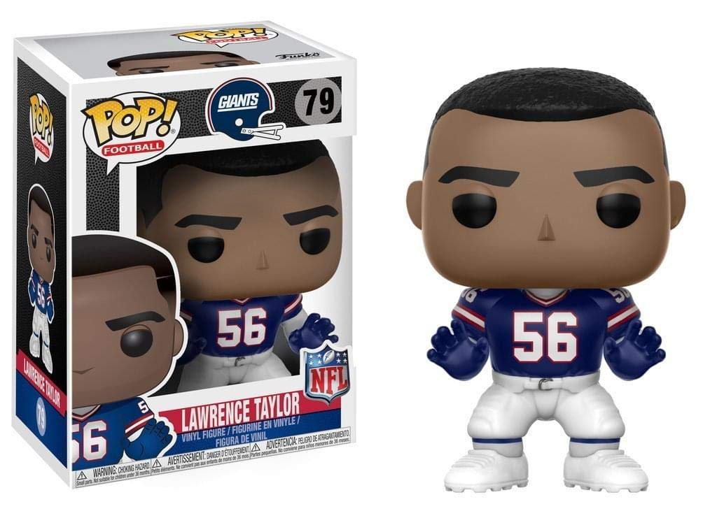 Funko POP NFL Lawrence Taylor Collectible Figure, 3.75" Vinyl, Multicolor, Model 20193, Giants Throwback