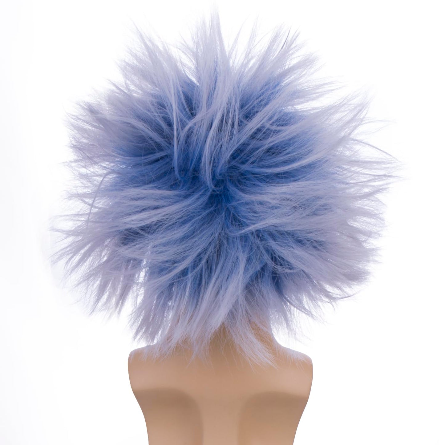 Pattnium Crazy Blue Wig For Kids Child Short Blue Spkiy Wig Blue Ombre Wigs Funny Cosplay Halloween Costume Party Wigs
