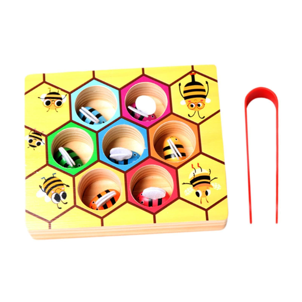 Merishopp Fine Motor Skill Toy Develop Math Skills Number Counting Wooden Toy
