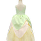 Axaxa Princess Tiana Costume For Girls Princess And The Frog Costume With Accessories 2-3 Years